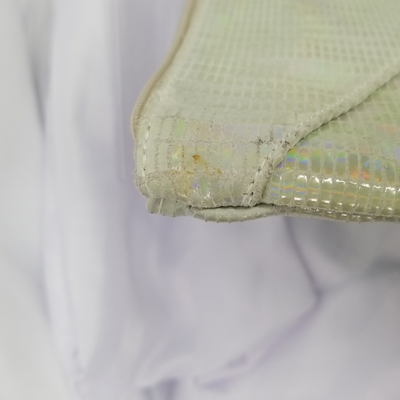 FARACHI LIME IRIDESCENT CLUTCH - Picture 6 of 8